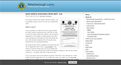 Desktop Screenshot of peterboroughlions.org.uk